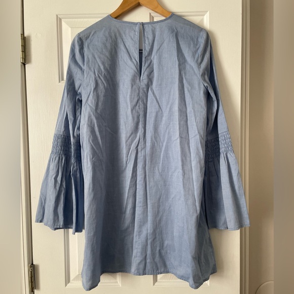 BCBGeneration Bell Sleeve Chambray A-Line Dress 🧵 0093 🔥 - Picture 6 of 6